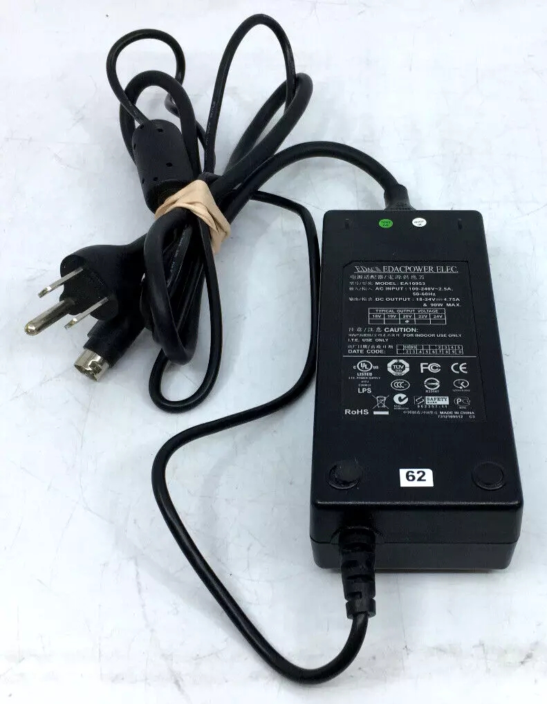 *Brand NEW*Genuine EDAC EA10953 12V 90W 4.75A AC Adapter 4-Pin Power Supply